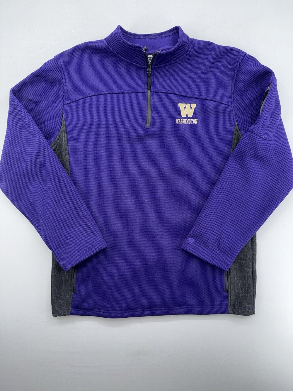 Colosseum Washington‎ Huskies 1/4 Zip Sweater Men's Size XL Purple Pullover